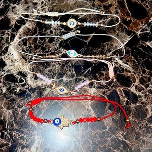 4 evil eye bracelets